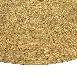 Rund jutetæppe - Amasia (orange)