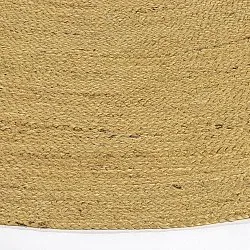 Rund jutetæppe - Amasia (orange)