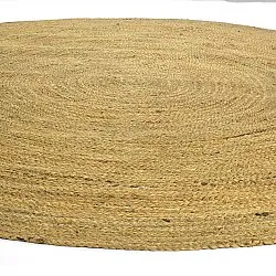 Rund jutetæppe - Amasia (orange)