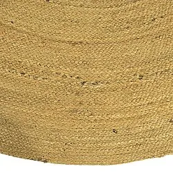 Rund jutetæppe - Amasia (orange)