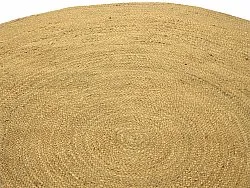 Rund jutetæppe - Amasia (orange)