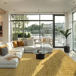 Jutetæppe - Amasia (orange)