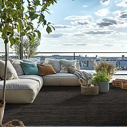 Jutetæppe - Amasia (sort)