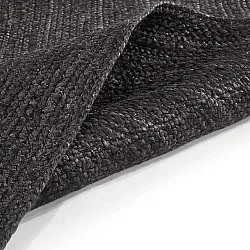 Jutetæppe - Amasia (sort)