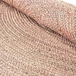 Rund jutetæppe - Amasia (tan)