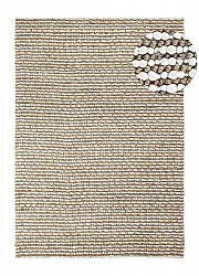 Jutetæppe - Bally Jute/wool Bubble (natur/hvid)