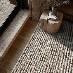Jutetæppe - Bally Jute/wool Bubble (natur/hvid)