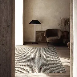 Jutetæppe - Bally Jute/wool Bubble (natur/hvid)