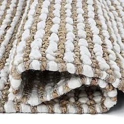 Jutetæppe - Bally Jute/wool Bubble (natur/hvid)