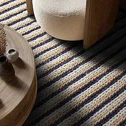 Jutetæppe - Howrah Braided Jute (naturlig/hvid/sort)