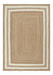 Jutetæppe - Jessore (natur/hvid)