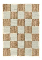 Jutetæppe - Khulna (natur/hvid)