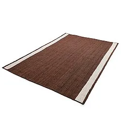 Jutetæppe - Senaki (brun/hvid)