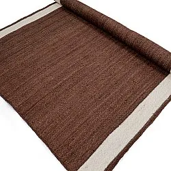 Jutetæppe - Senaki (brun/hvid)