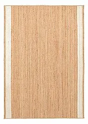 Jutetæppe - Senaki (natur/hvid)