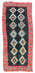 Marokkansk berber tæppe Boucherouite 300 x 120 cm
