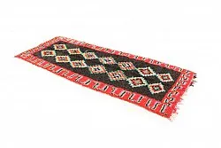 Marokkansk berber tæppe Boucherouite 300 x 120 cm