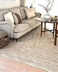 Ryatæpper - Kendra Natural Cotton Shaggy (natur)