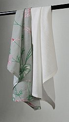 Køkkenhåndklæde 2-pak - Adella (grøn/lilla)