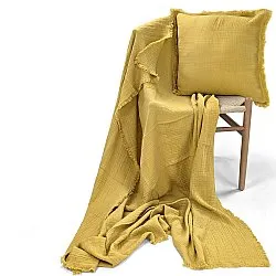 Pudebetræk - Dorena (sennepsgul)