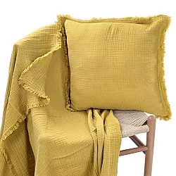 Pudebetræk - Dorena (sennepsgul)