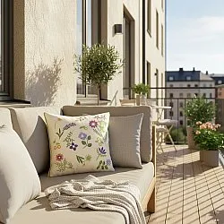 Pudebetræk - Esbo Embroidered Cushion Cover (multi)