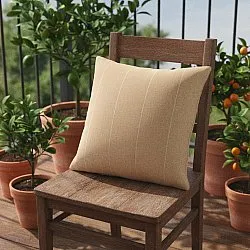 Pudebetræk - Martina Stripe (beige/hvid)