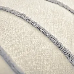 Pudebetræk - Montreux (off white/grå)