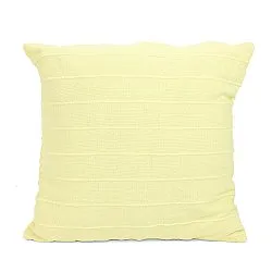 Pudebetræk - Nalani cotton cushion cover (lysegul)