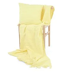 Pudebetræk - Nalani cotton cushion cover (lysegul)