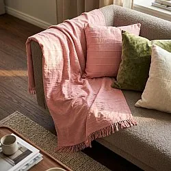 Pudebetræk - Nalani cotton cushion cover (lyserød)
