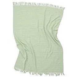 Plaid - Nalani cotton throw (lysegrøn)