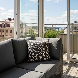 Pudebetræk - Onsala (sort/hvid)