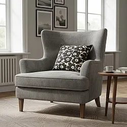 Pudebetræk - Onsala (sort/hvid)