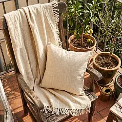 Pudebetræk - Veya cotton cushion cover (fløde)