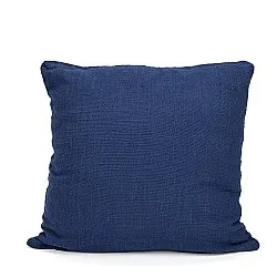 Pudebetræk - Veya cotton cushion cover (marineblå)