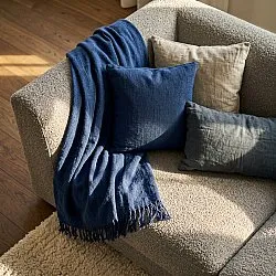 Pudebetræk - Veya cotton cushion cover (marineblå)