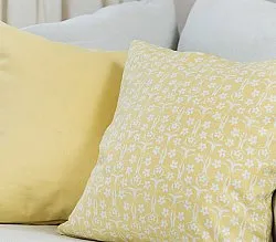 Pudebetræk x 2 - Ella (gul)