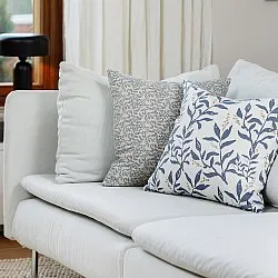 Pudebetræk x 2 - Lilja (blå)