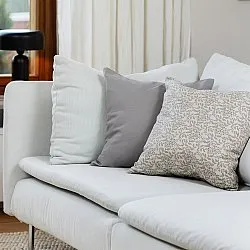 Pudebetræk x 2 - Lilja (grå)