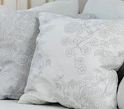 Pudebetræk x 2 - Merja (grå)