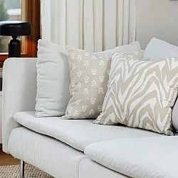 Pudebetræk x 2 - Sari (mellembeige)