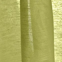 Gardiner 2-pak - Linnedmixgardin Lumira (grøn)