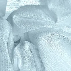 Gardiner 2-pak - Linnedmixgardin Lumira (lyseblå)