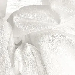 Gardiner 2-pak - Linnedmixgardin Lumira (hvid)