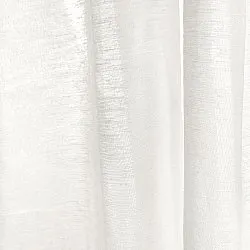 Gardiner 2-pak - Linnedmixgardin Lumira (hvid)