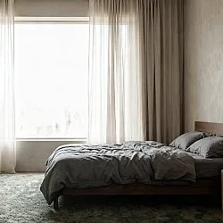 Gardiner 2-pak - Linnedmixgardin Lumira (fløde)