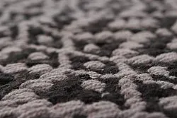 Kludetæppe - Lykke (grå/sort-grå)