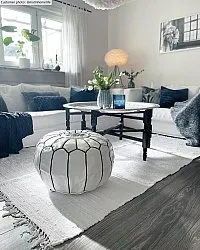 Kludetæppe - Silje (hvid)