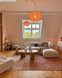 Ryatæpper - Mareto Natural Cotton Shaggy (brun)